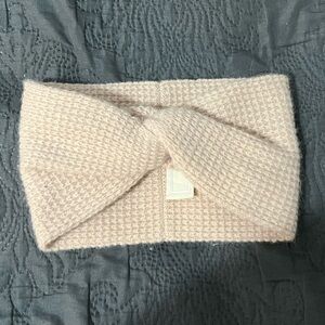 SVILU Lambswool Angora Headband Ear Warmer Light Pink